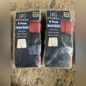 George Men's Boxer Briefs 6 Pack (2 packs)